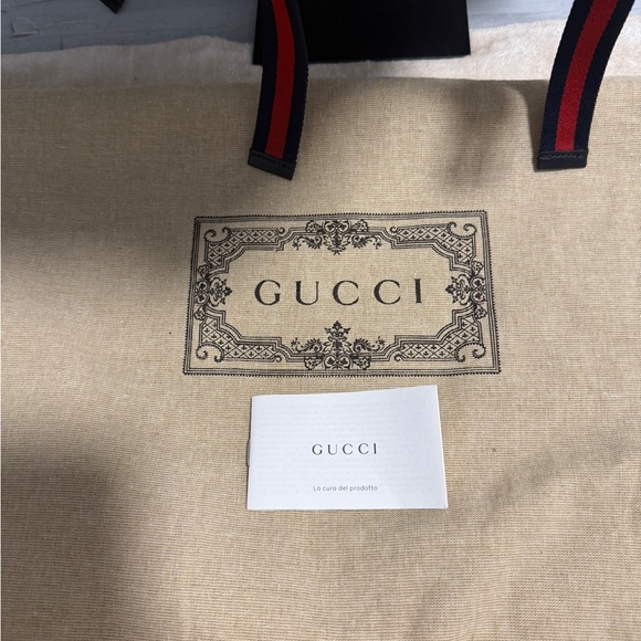 Gucci GG Supreme Ghost Navy Blue with Red and White accentsGraphic Logo Backpack - Picture 4 of 9